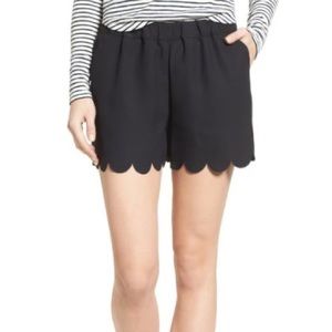 Madewell Scallop Hem Pull On Shorts - Size S